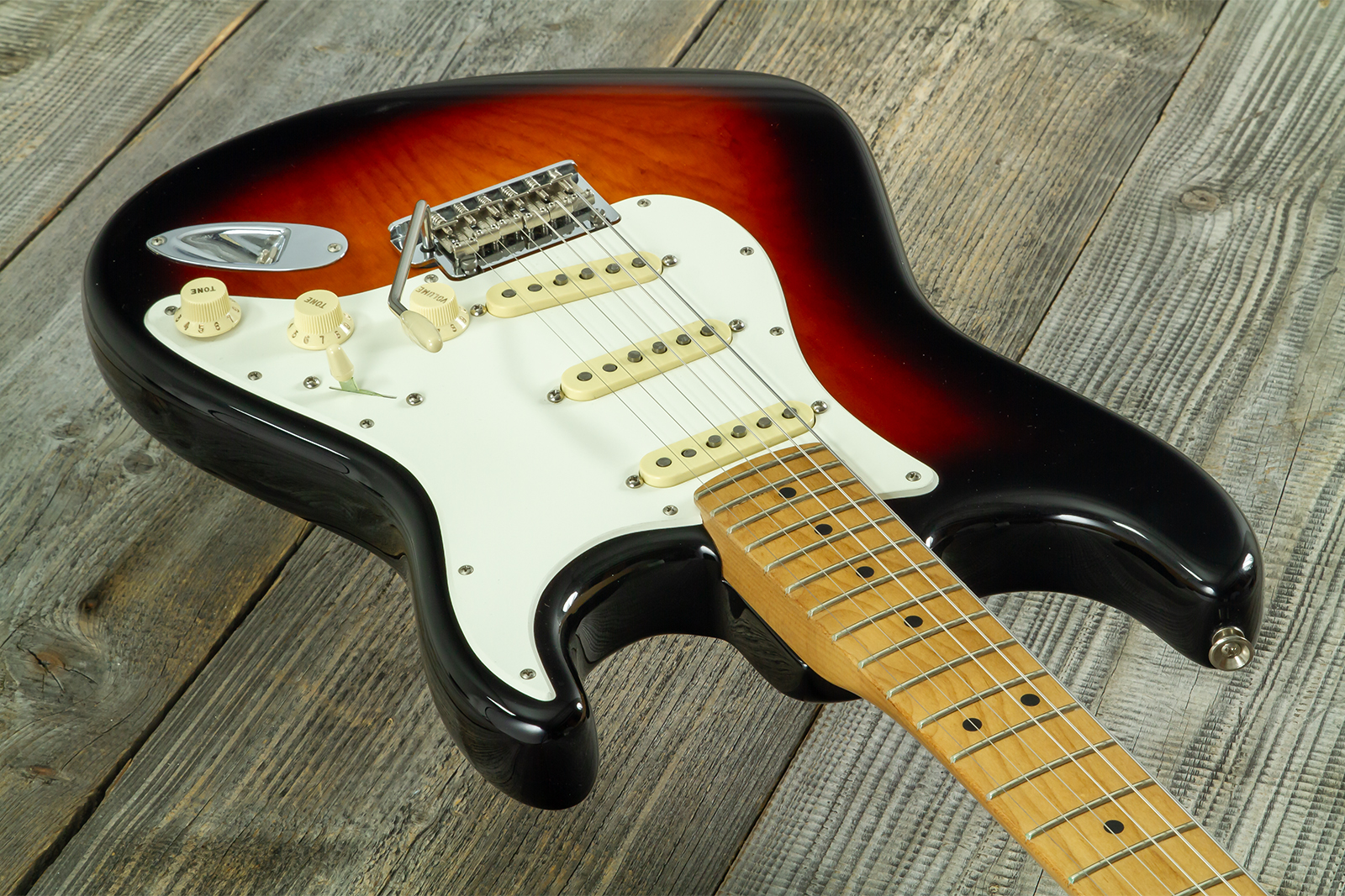 Fender Strat American Pro Ii Ltd 3s Trem Mn #us23077326 - 2-color Sunburst - Guitare Électrique Forme Str - Variation 2