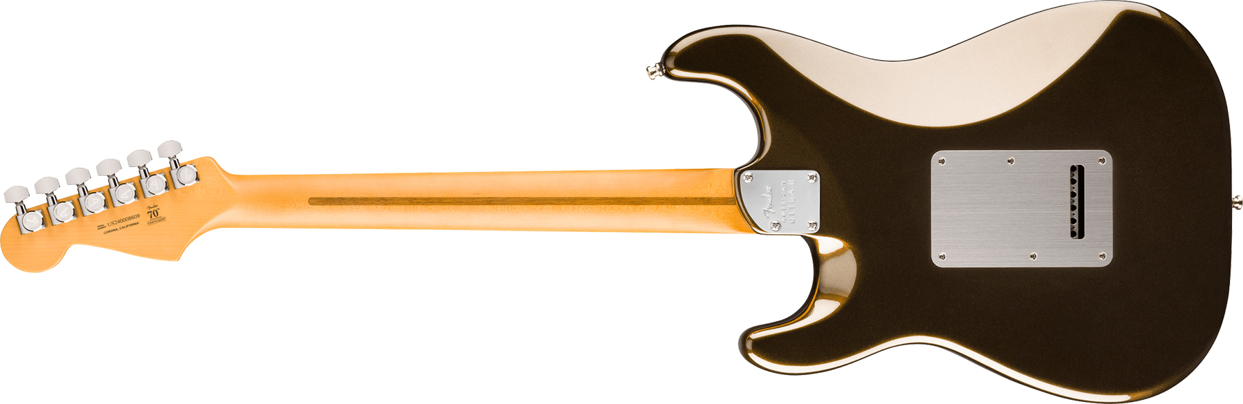 Fender Strat American Ultra Ii Hss Usa Trem Eb - Texas Tea - Guitare Électrique Forme Str - Variation 1
