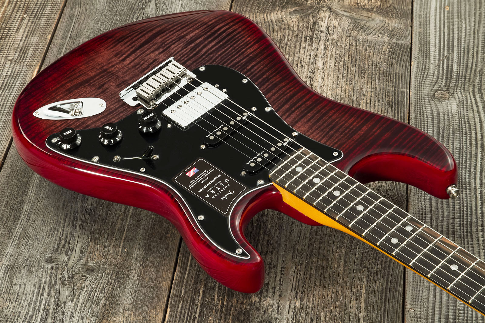 Fender Strat American Ultra Ltd Usa Hss Trem Eb - Umbra - Guitare Électrique Forme Str - Variation 2