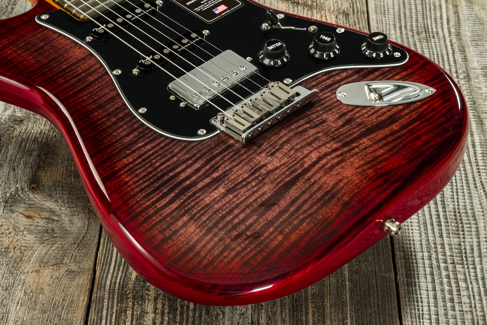 Fender Strat American Ultra Ltd Usa Hss Trem Eb - Umbra - Guitare Électrique Forme Str - Variation 4