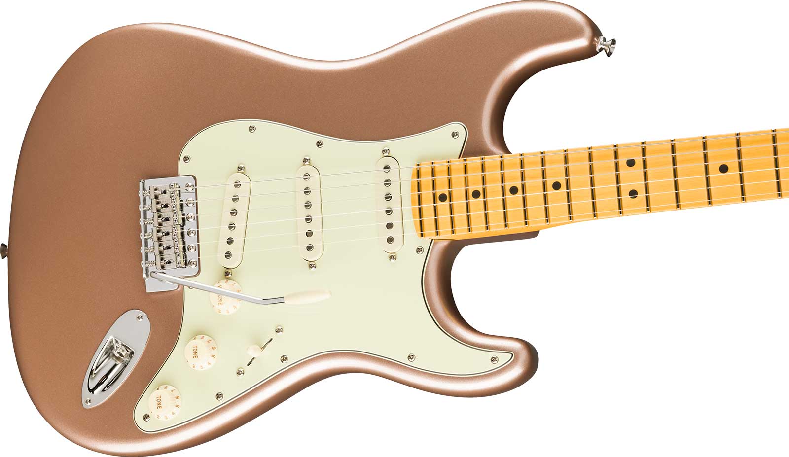 Fender Strat Classic American Pro Usa 3s Trem Mn - Faded Firemist Gold - Guitare Électrique Forme Str - Variation 2