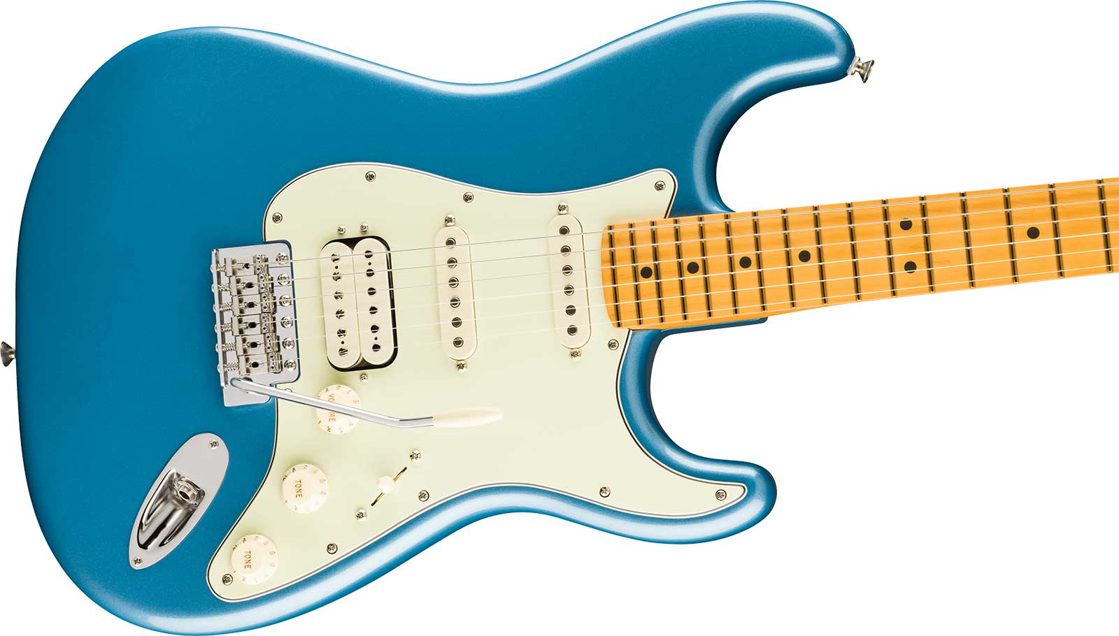 Fender Strat Classic Hss American Pro Usa Trem Mn - Faded Lake Placid Blue - Guitare Électrique Forme Str - Variation 2
