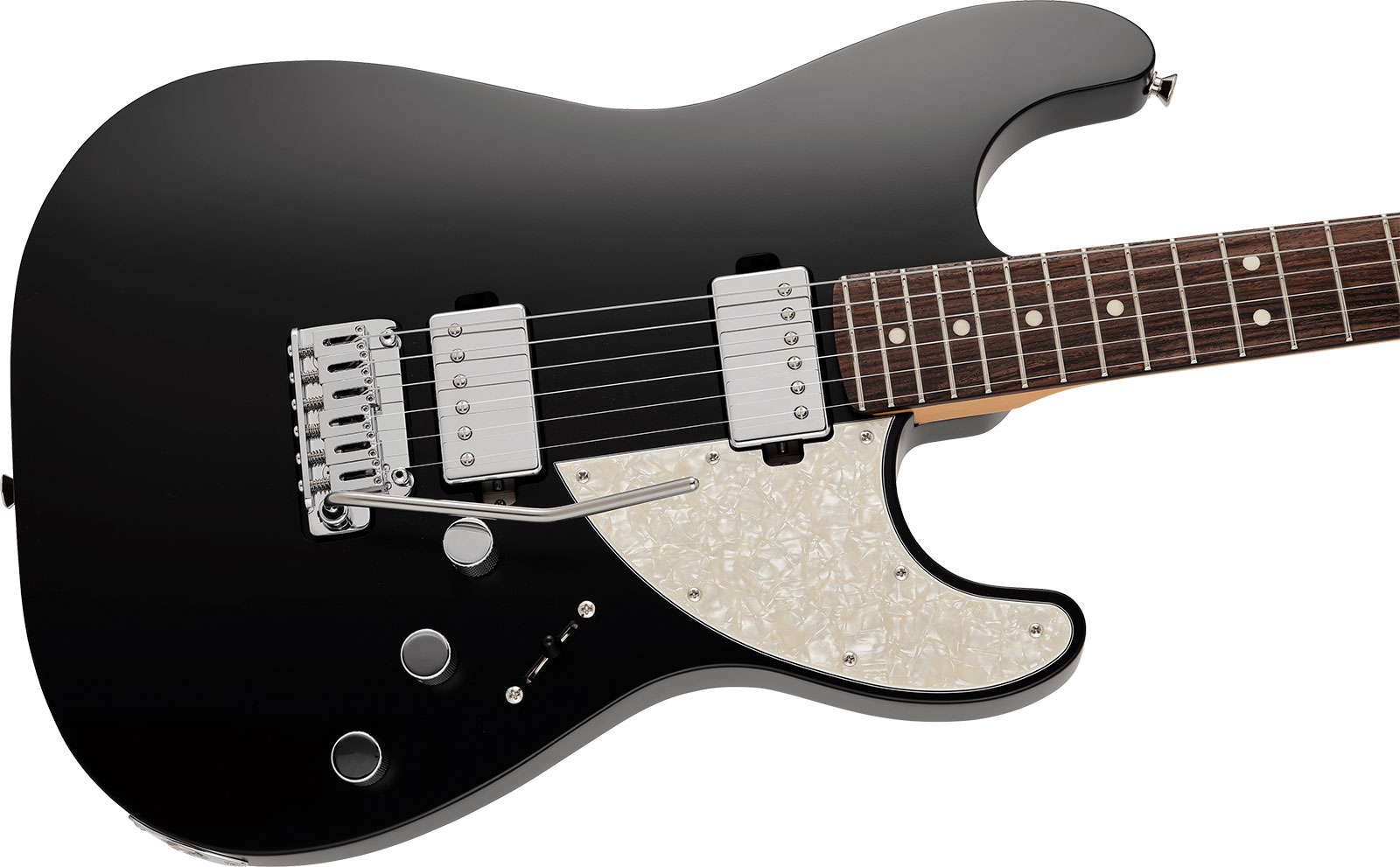 Fender Strat Elemental Mij Jap 2h Trem Rw - Stone Black - Guitare Électrique Forme Str - Variation 2
