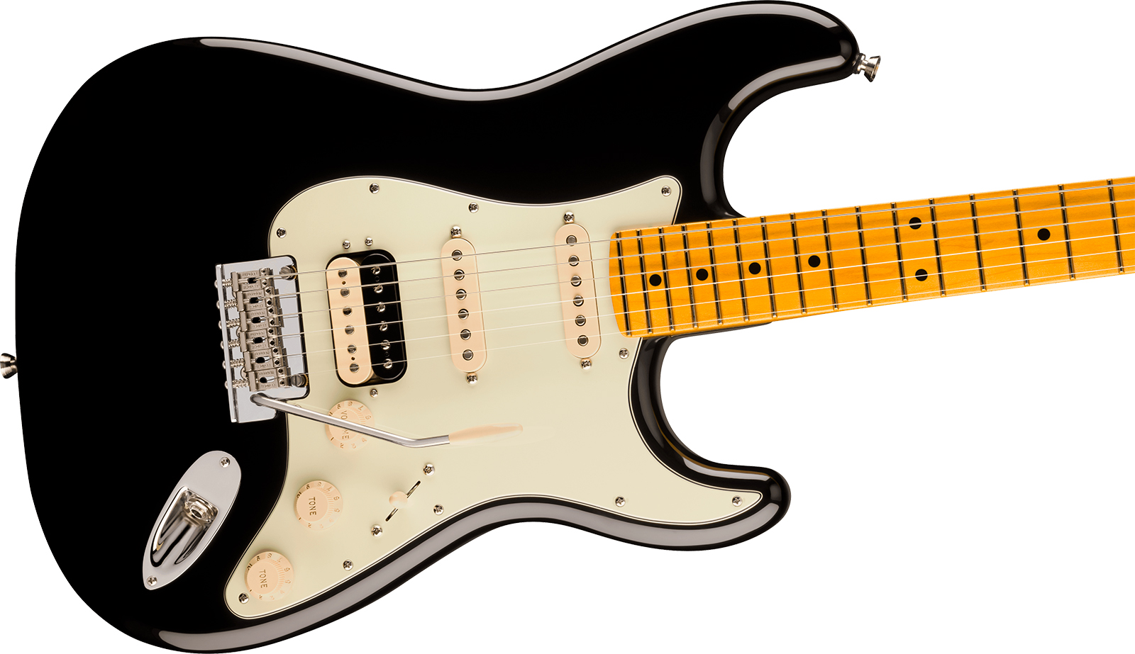 Fender Strat Hss American Pro. Usa Hss Trem Mn - Black - Guitare Électrique Forme Str - Variation 2