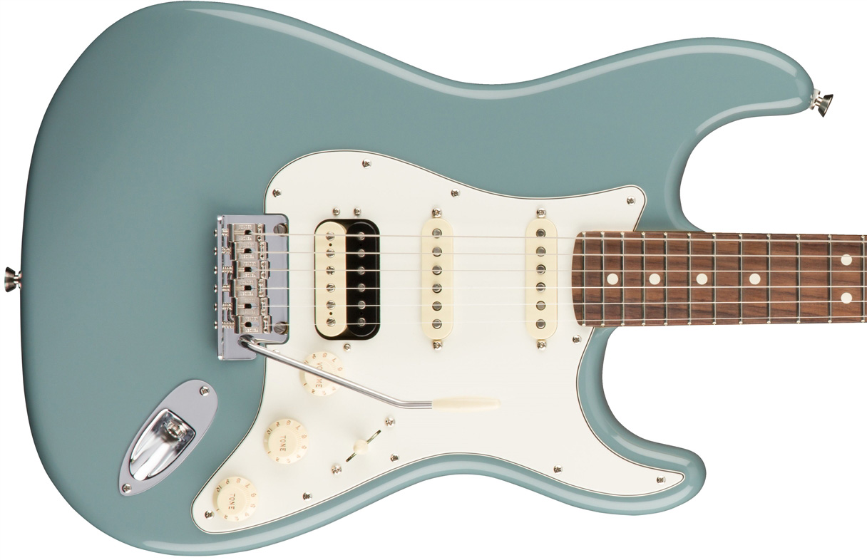 Fender Strat Hss Shawbucker American Professional Usa Rw - Sonic Grey - Guitare Électrique 12 Cordes - Variation 1