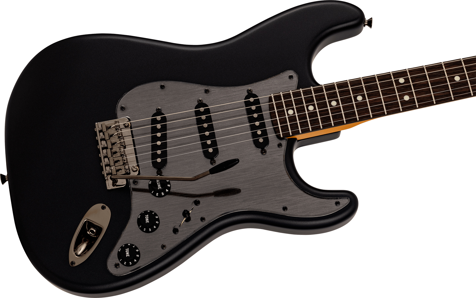 Fender Strat Hybrid Ii Mij Ltd Jap 3s Trem Rw - Matte Phantom Black - Guitare Électrique Forme Str - Variation 2