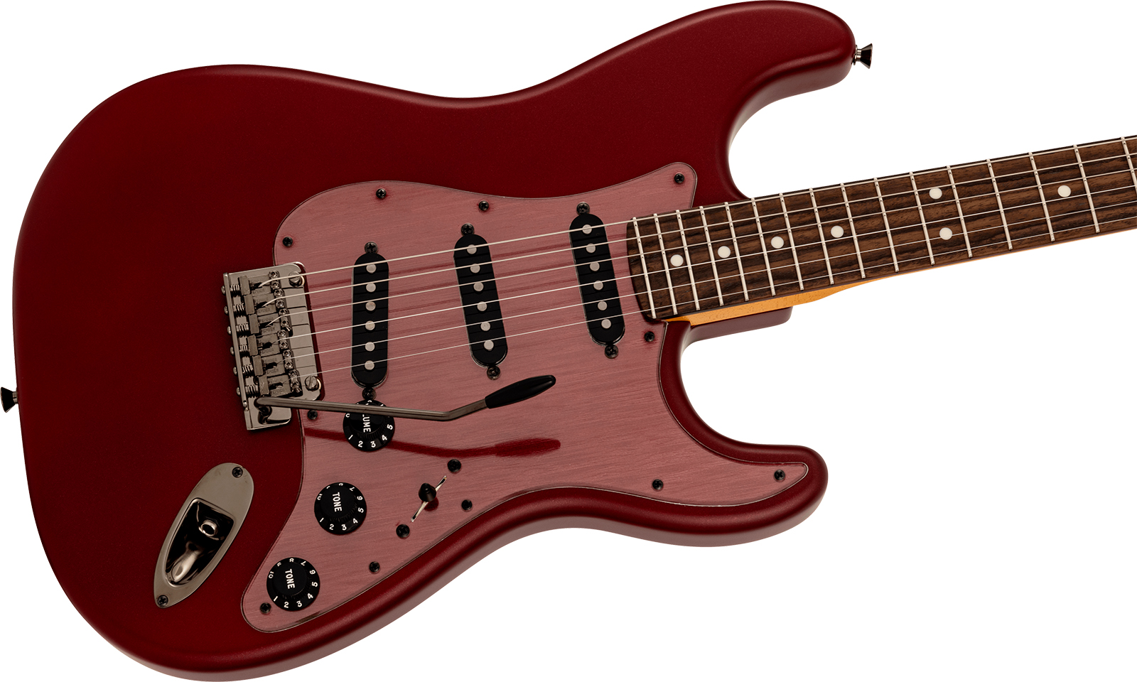 Fender Strat Hybrid Ii Mij Ltd Jap 3s Trem Rw - Matte Inferno Red - Guitare Électrique Forme Str - Variation 2