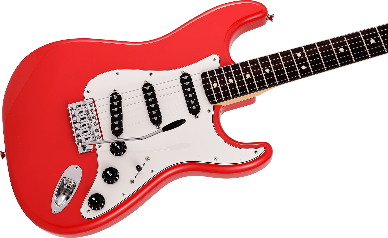 Fender Strat International Color Ltd Jap 3s Trem Rw - Morocco Red - Guitare Électrique Forme Str - Variation 2