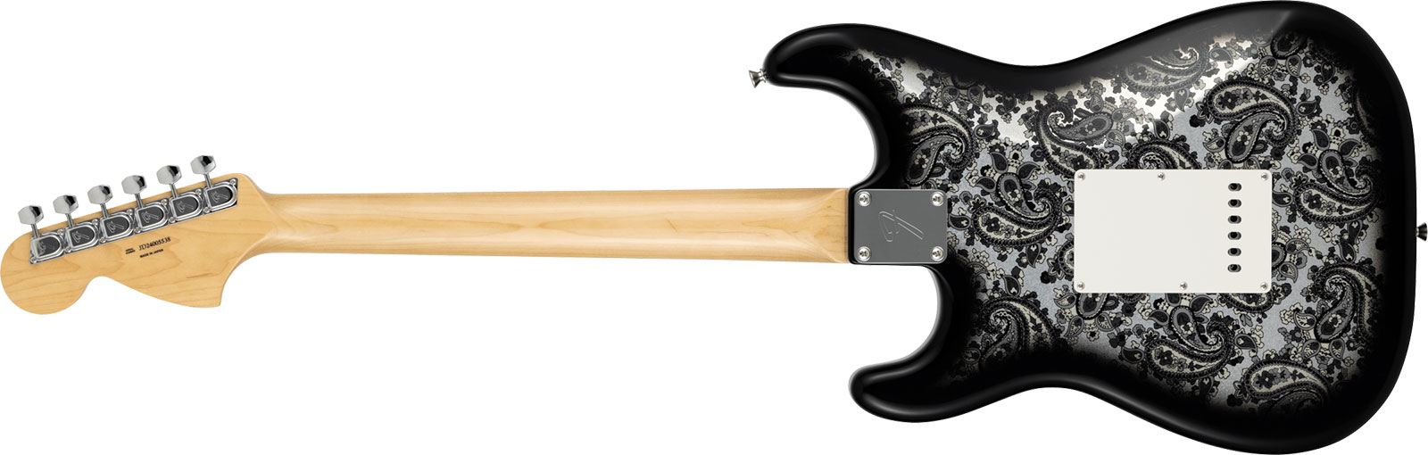Fender Strat Ltd Jap 3s Trem Mn - Black Paisley - Guitare Électrique Forme Str - Variation 1