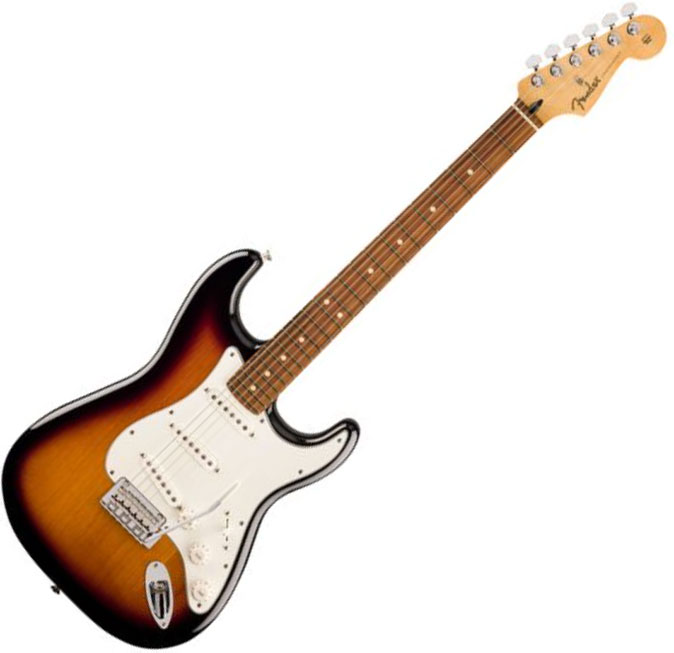 Fender Strat Player 70th Anniversary 3s Trem Pf - 2-color Sunburst - Guitare Électrique Forme Str - Variation 1