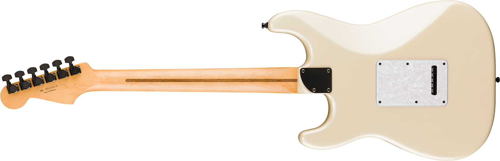 Fender Strat Player Fusion Ltd Mex Hss Trem Eb - Olympic Pearl - Guitare Électrique Forme Str - Variation 1