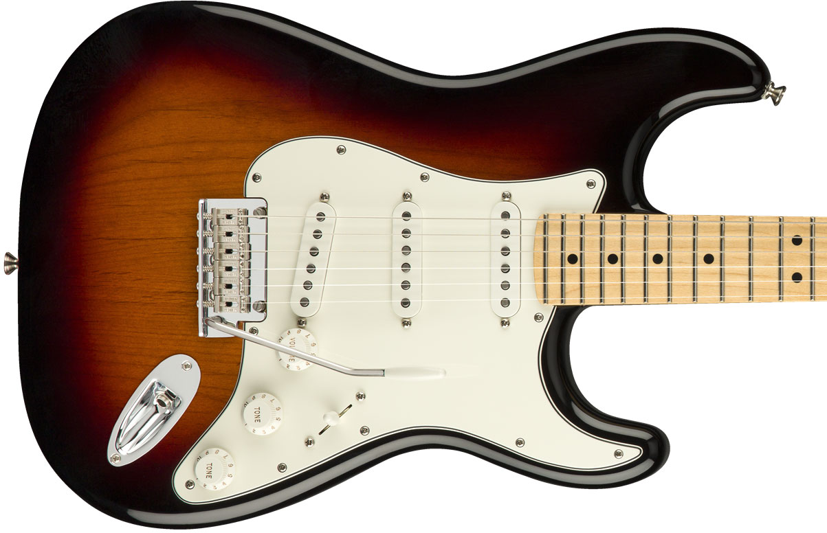 Fender Strat Player Mex Sss Mn - 3-color Sunburst - Guitare Électrique Forme Str - Variation 1
