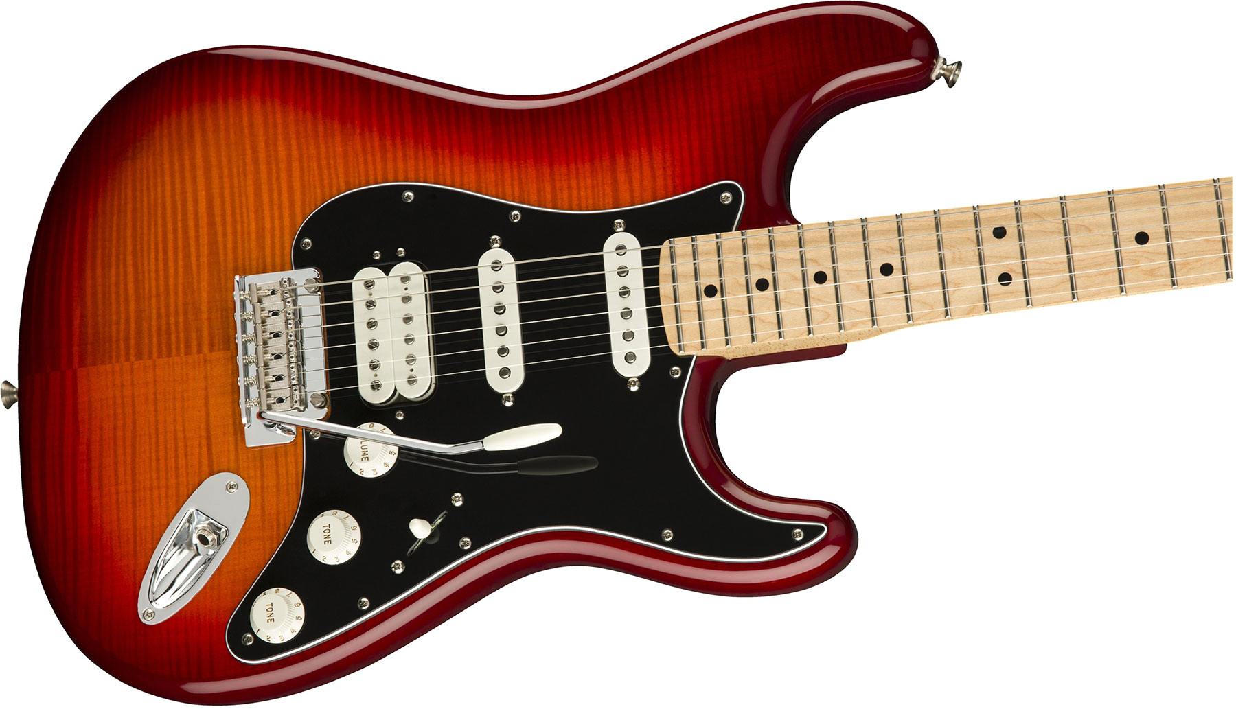 Fender Strat Player Plus Top Mex Hss Mn - Aged Cherry Burst - Guitare Électrique Forme Str - Variation 2