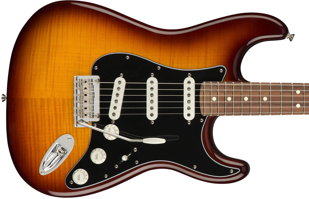 Fender Strat Player Plus Top Mex 3s Trem Pf - Tobacco Burst - Guitare Électrique Forme Str - Variation 1