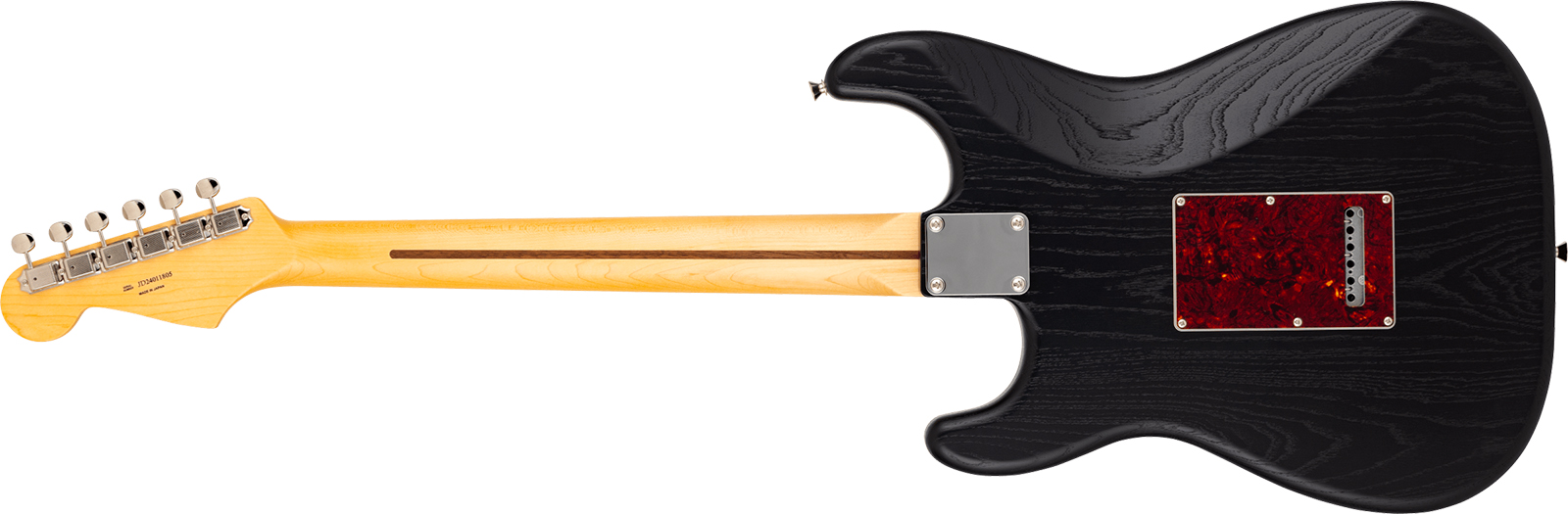 Fender Strat Raw Ash Mij Ltd Jap 3s Trem Rw - Black - Guitare Électrique Forme Str - Variation 1