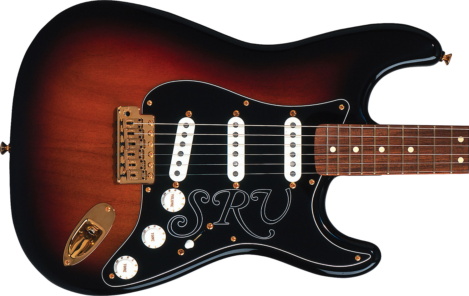 Fender Stevie Ray Vaughan Strat Usa Signature Sss Pf - 3-color Sunburst - Guitare Électrique Forme Str - Variation 2