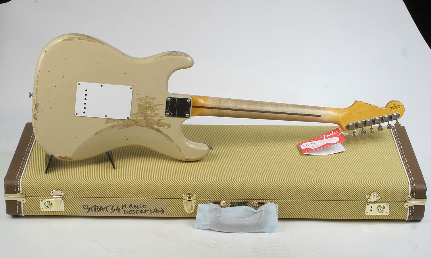 Fender Custom Shop Strat 1954 60th Anniversary Mn - Heavy Relic, Desert Sand - Guitare Électrique Forme Str - Variation 2
