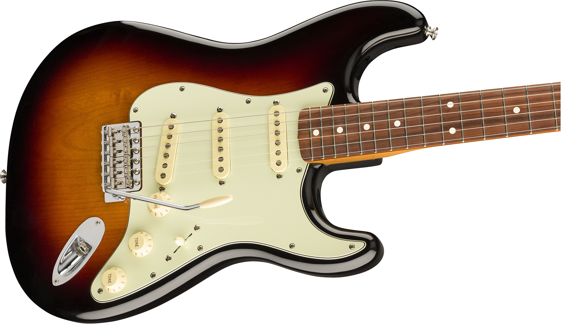 Fender Strat 60s Vintera Vintage Mex Pf - 3-color Sunburst - Guitare Électrique Forme Str - Variation 2