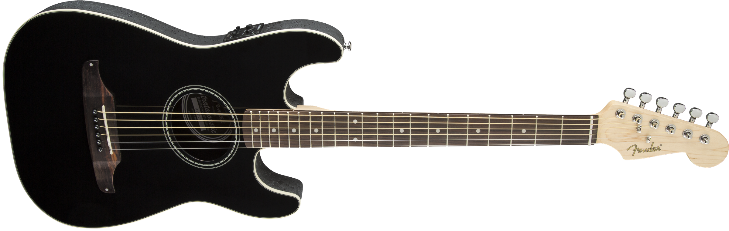 Fender Stratacoustic Standard (wal) - Black - Guitare Acoustique - Variation 5