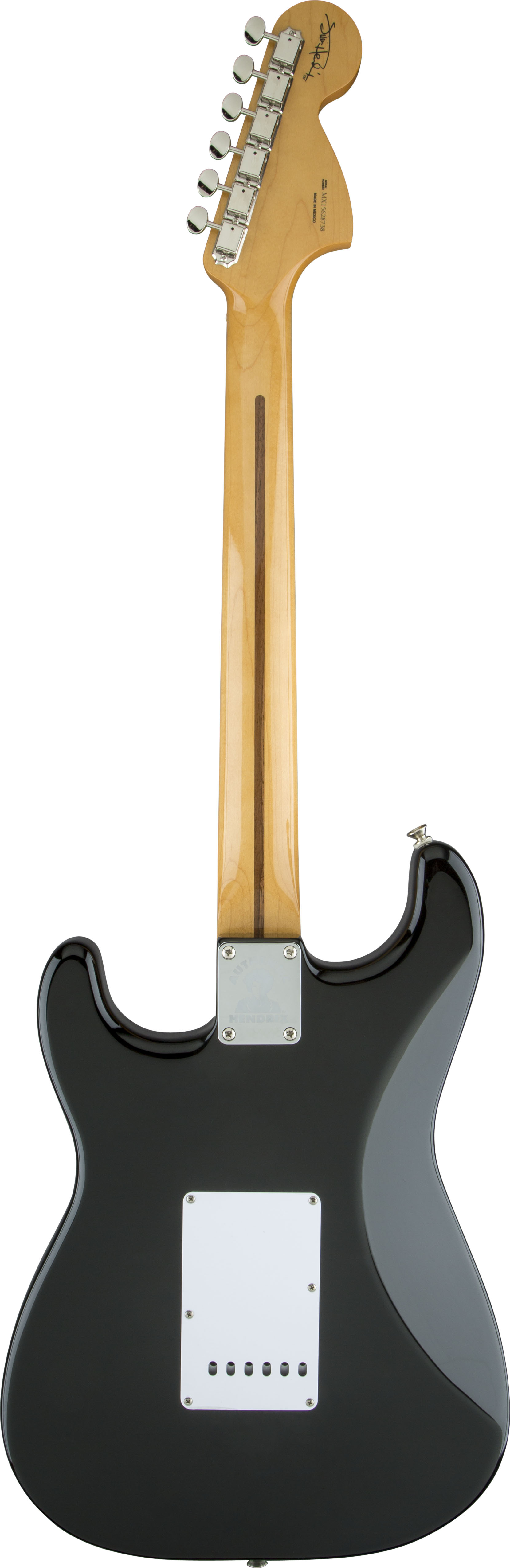 Fender Jimi Hendrix Strat Mex Sss Mn - Black - Guitare Électrique Forme Str - Variation 2