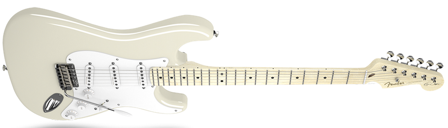 Fender Strat Usa American Artist Eric Clapton 3s Mn Olympic White - Guitare Électrique Forme Str - Variation 2