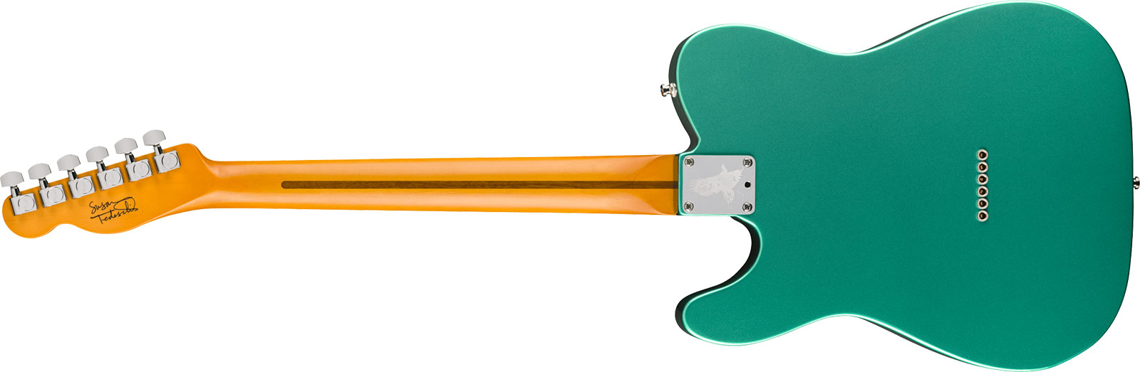 Fender Susan Tedeschi Tele Usa Signature 2s Ht Rw - Aged Caribbean Mist - Guitare Électrique Forme Tel - Variation 1