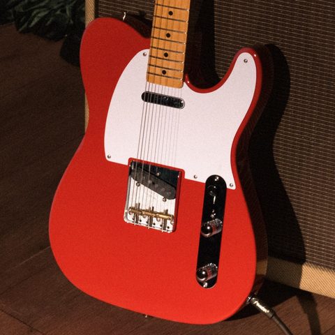 Fender Tele 50s Vintera Vintage Mex Mn - Fiesta Red - Guitare Électrique Forme Tel - Variation 4