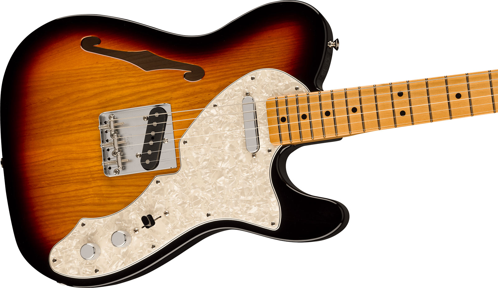 Fender Tele 60s Thinline Vintera 2 Mex 2s Ht Mn - 3-color Sunburst - Guitare Électrique 1/2 Caisse - Variation 2