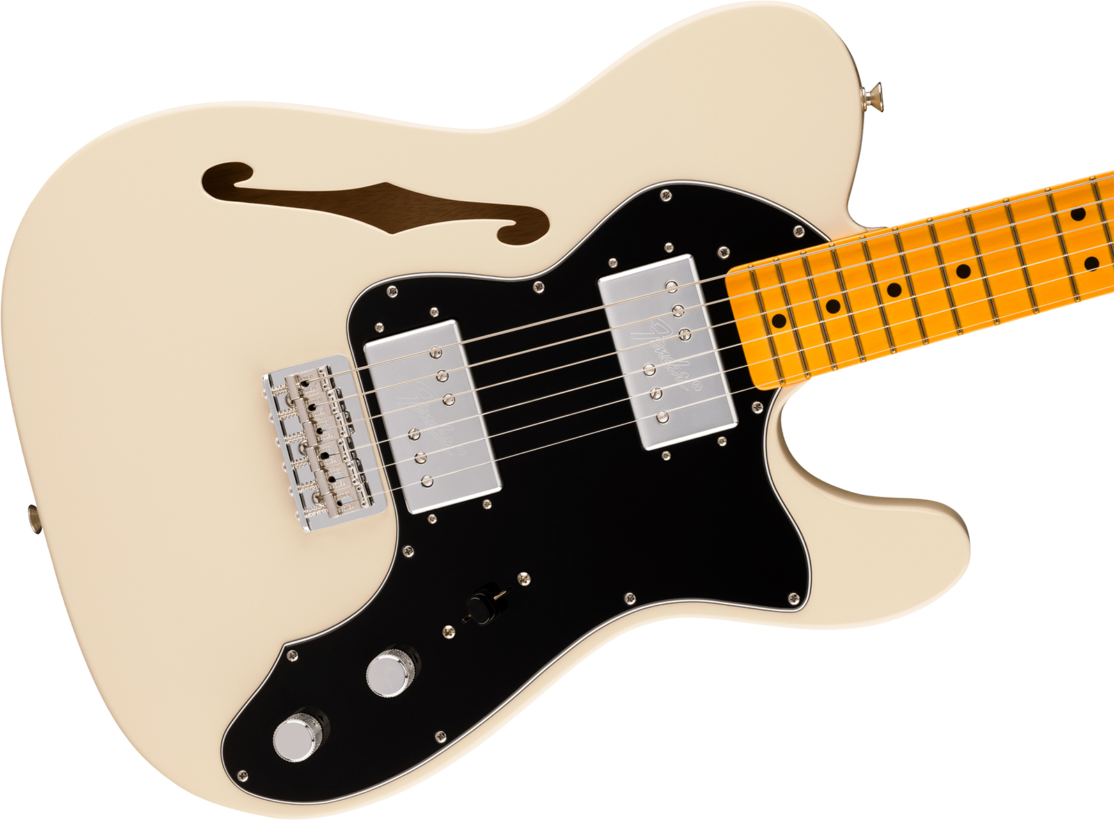 Fender Tele 72 Thinline American Vintage Ii Ltd 2h Ht Mn - Olympic White - Guitare Électrique Forme Tel - Variation 2