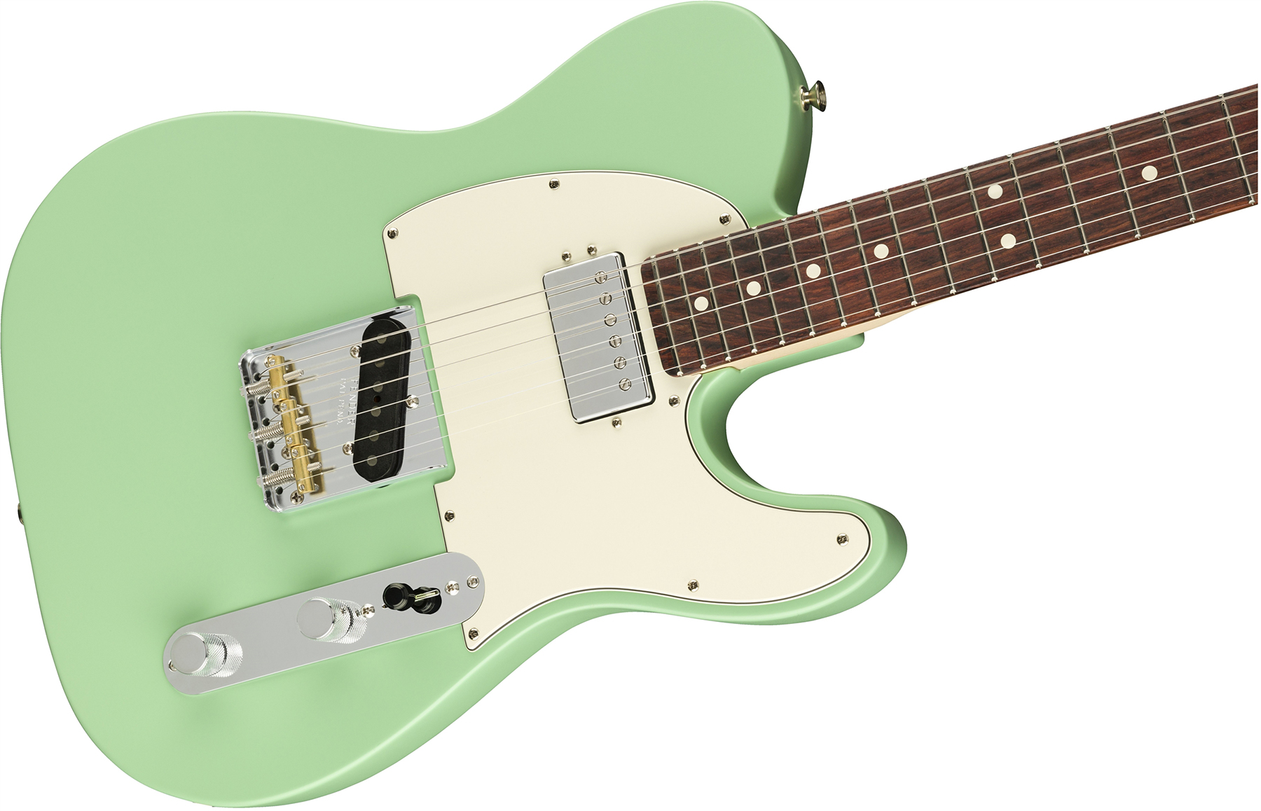 Fender Tele American Performer Hum Usa Sh Rw - Satin Surf Green - Guitare Électrique Forme Tel - Variation 2