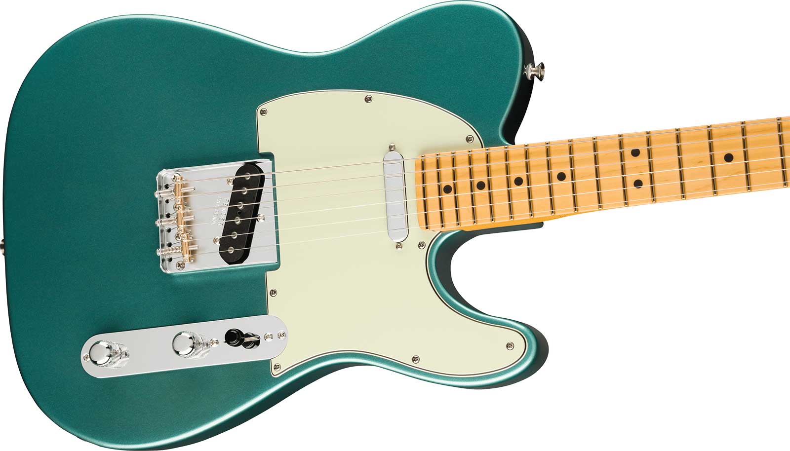 Fender Tele American Professional Classic Usa 2s Ht Mn - Faded Sherwood Green Metallic - Guitare Électrique Forme Tel - Variation 2