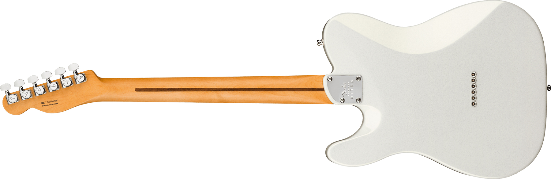 Fender Tele American Ultra 2019 Usa Rw - Arctic Pearl - Guitare Électrique Forme Tel - Variation 1
