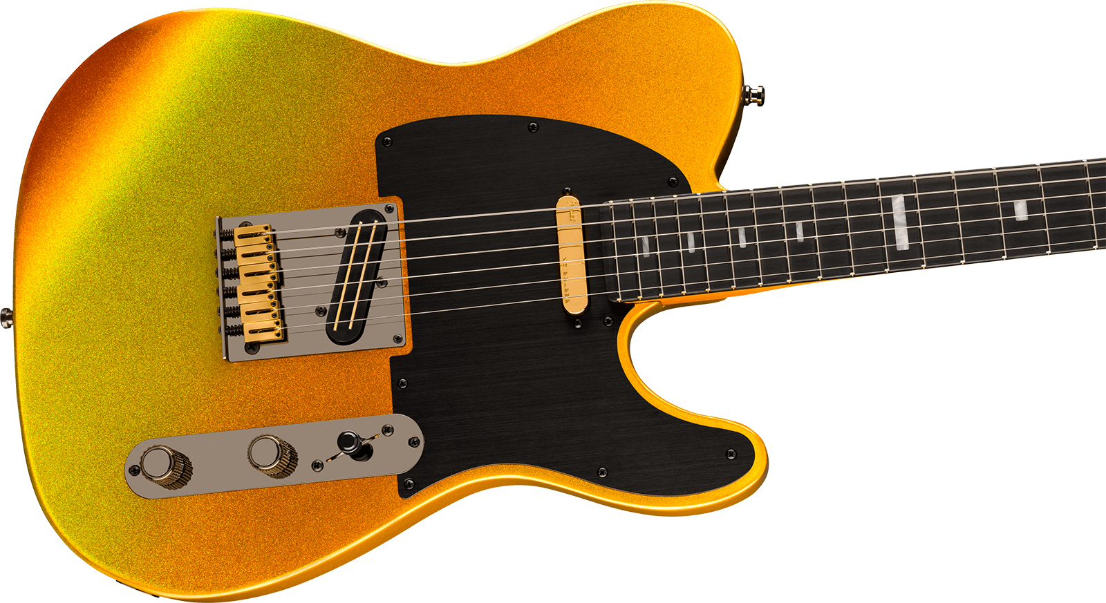 Fender Tele American Ultra Ii 75th Ann. Usa Hs Ht Eb - Liquid Gold - Guitare Électrique Forme Tel - Variation 3