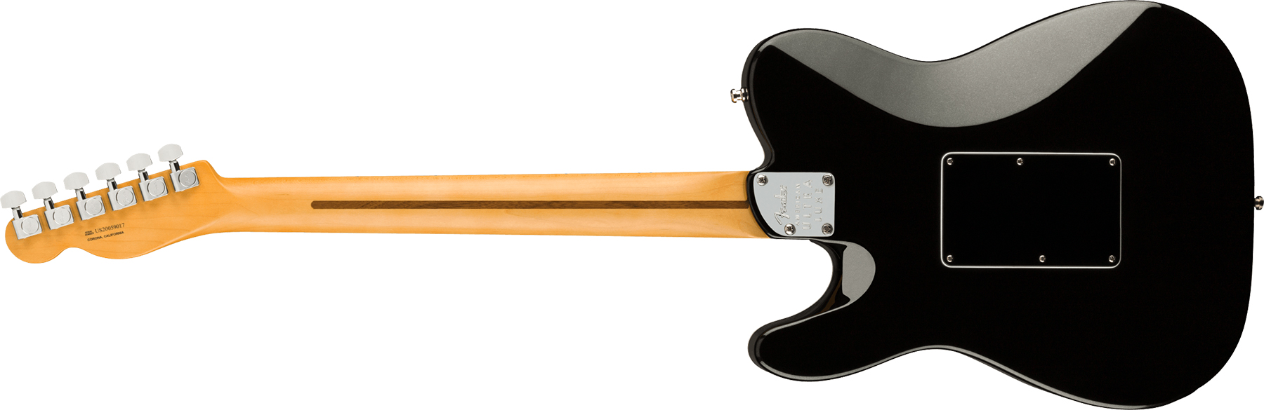 Fender Tele American Ultra Luxe Hh Floyd Rose Usa Fr Mn +etui - Mystic Black - Guitare Électrique Forme Tel - Variation 1