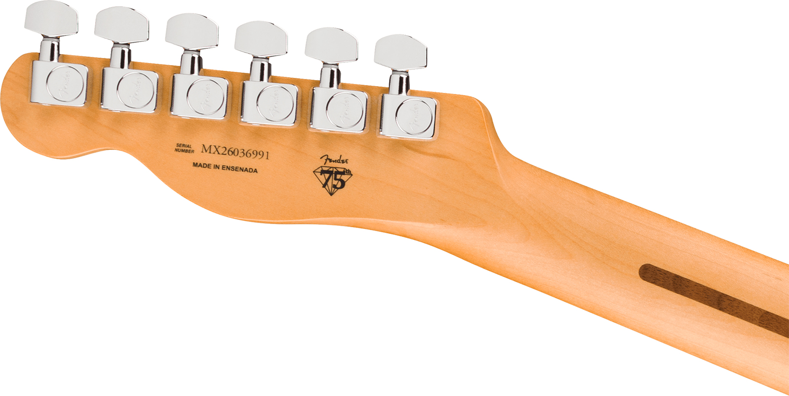 Fender Tele Baritone Player Ii 75th Ann. Mex 2s Ht Mn - Butterscotch Blonde - Guitare Électrique Forme Tel - Variation 2
