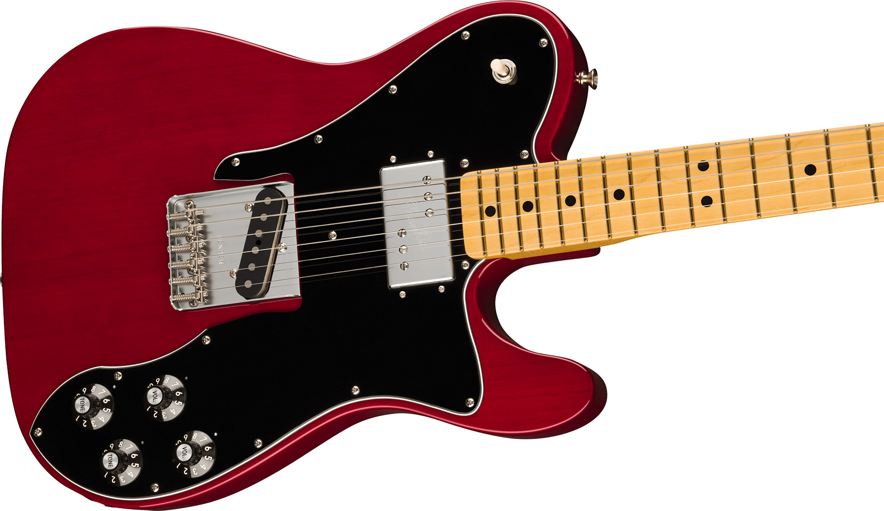Fender Tele Custom 1977 American Vintage Ii Usa Sh Ht Mn - Wine - Guitare Électrique Forme Tel - Variation 1