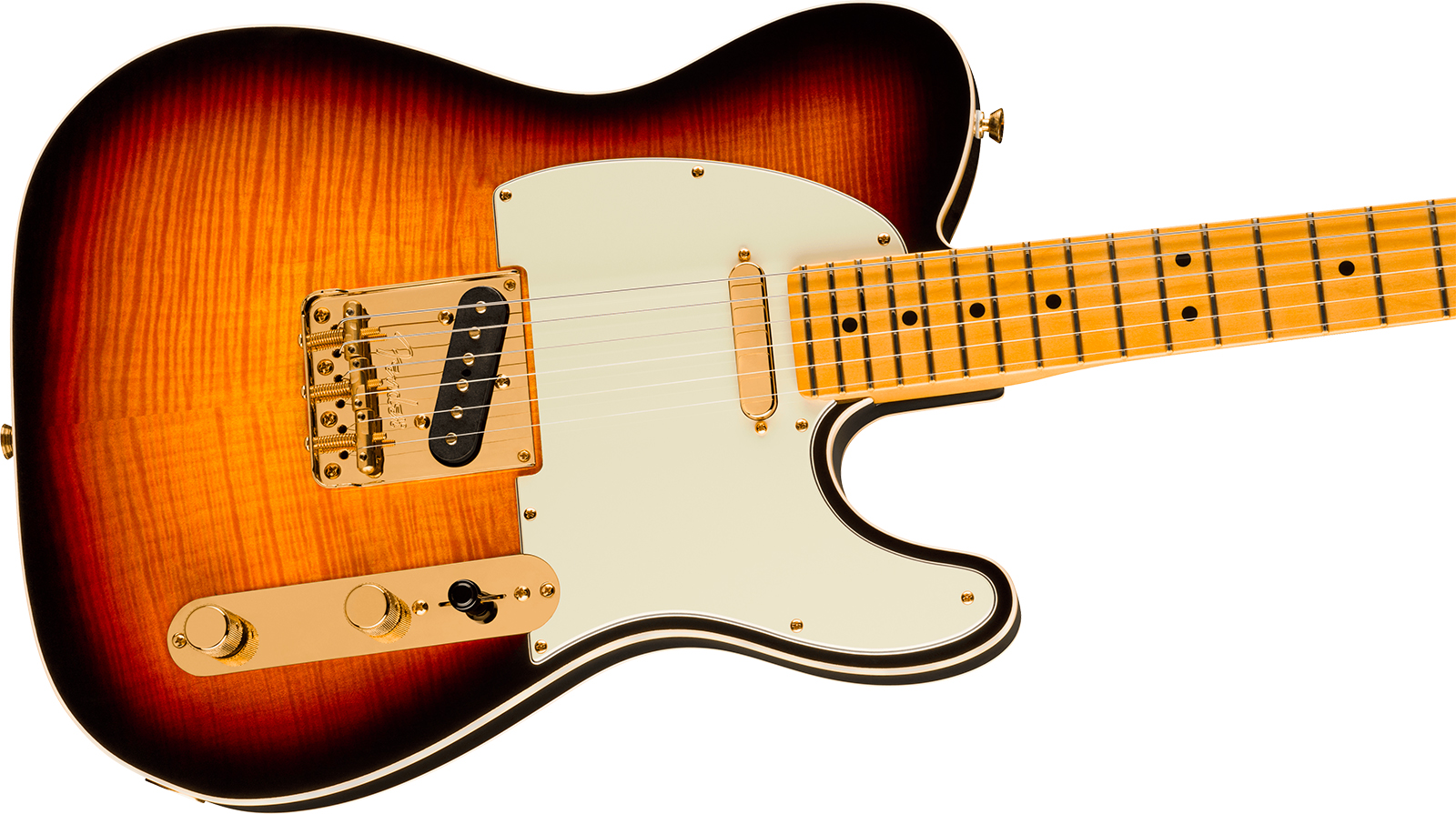 Fender Tele Custom American Pro Ii 75th Ann. Usa 2s Ht Mn - 2-color Sunburst - Guitare Électrique Forme Tel - Variation 3