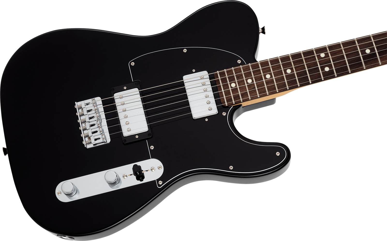 Fender Tele Hybrid Ii Hh Mij Ltd Jap 2h Ht Rw - Black - Guitare Électrique Forme Tel - Variation 2