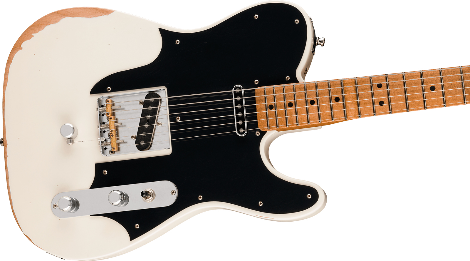 Fender Tele John Osborne Signature Mex 2s Ht Mn - Road Worn Olympic White - Guitare Électrique Forme Tel - Variation 2