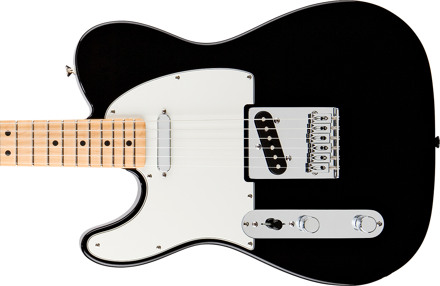 Fender Tele Mexican Standard 2011 Gaucher 2s Mn Black - Guitare Électrique Gaucher - Variation 2