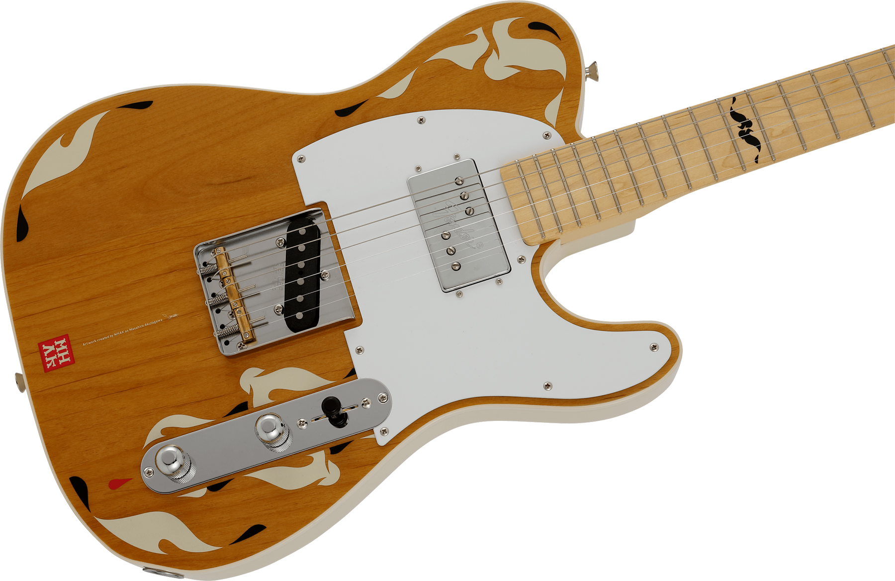 Fender Tele Mhak  Art Gallery Jap Hs Mn - Natural - Guitare Électrique Forme Tel - Variation 2
