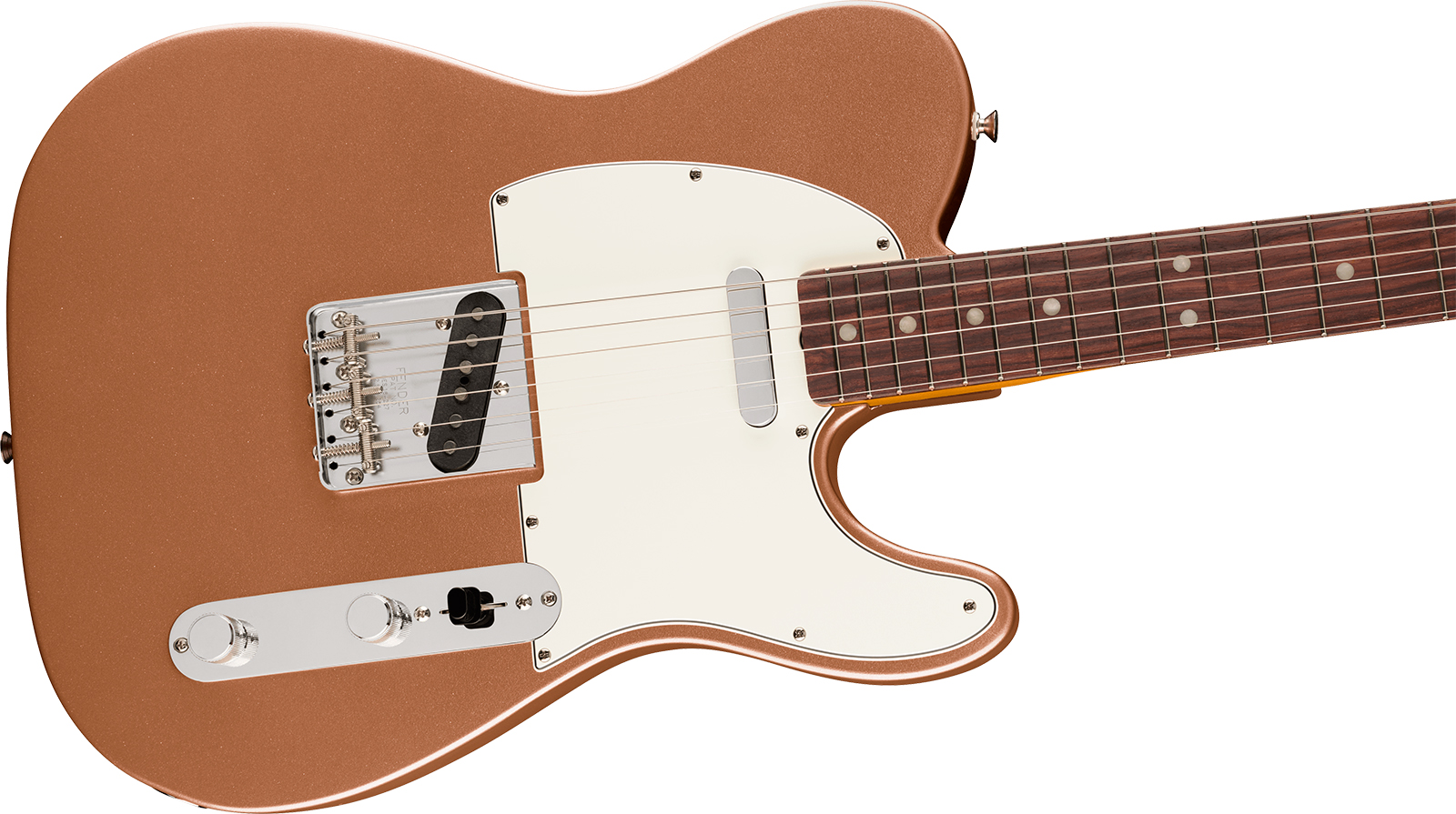 Fender Tele Mid 60s Vintera 3 Mex 2s Ht Rw - Firemist Gold - Guitare Électrique Forme Tel - Variation 2