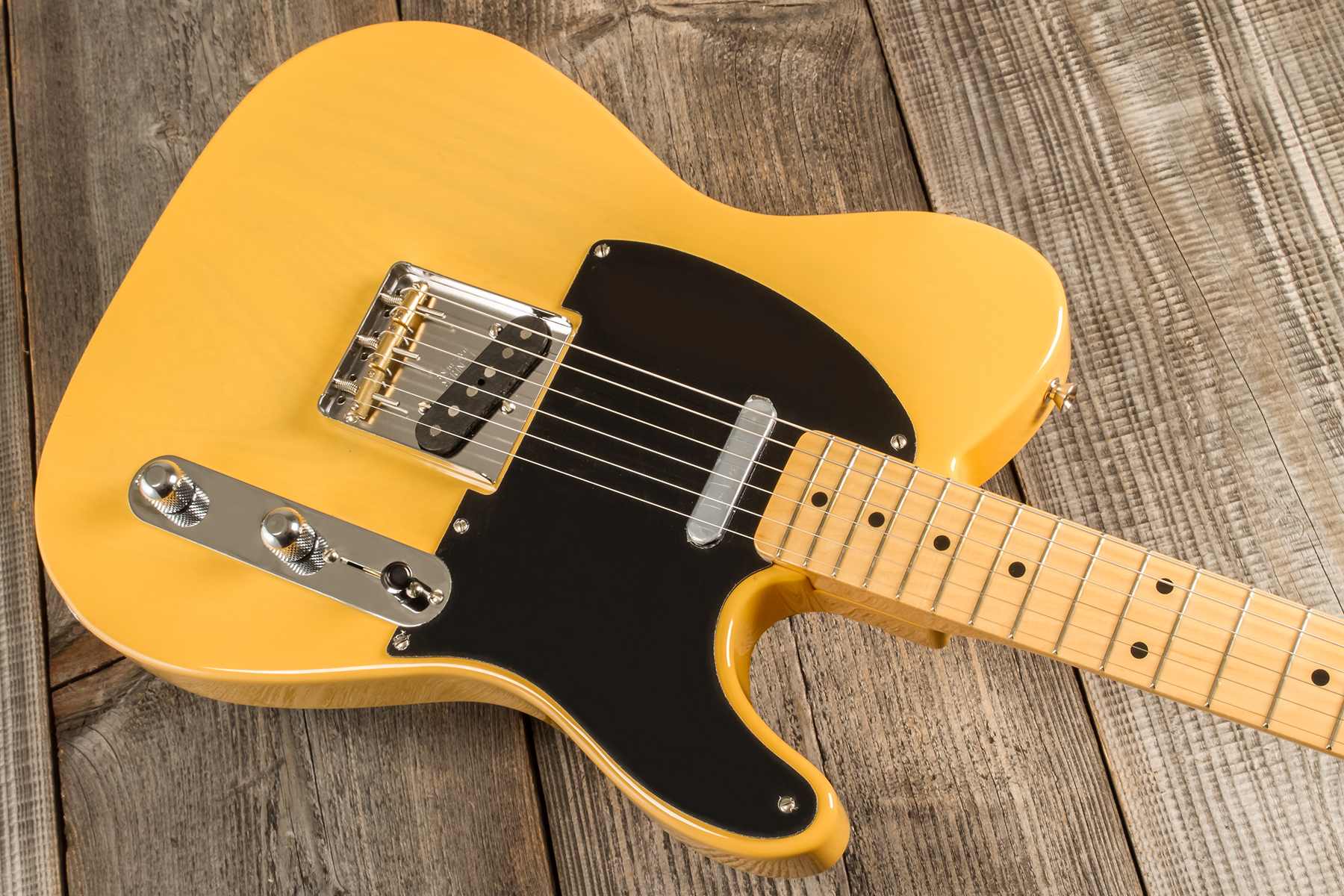 Fender Tele Nocaster 1951 Traditional Ii Jap 2s Ht Mn - Butterscotch Blonde - Guitare Électrique Forme Tel - Variation 5