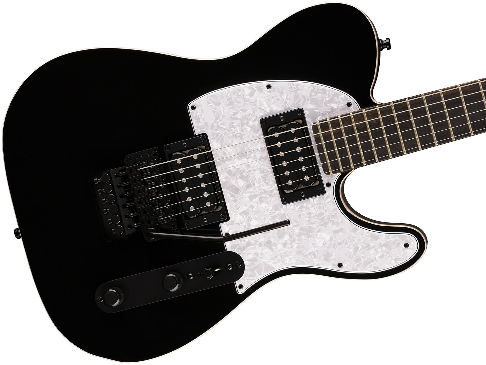Fender Tele Player Fusion Hh Floyd Rose Ltd Mex 2h Fr Eb - Black - Guitare Électrique Forme Tel - Variation 2