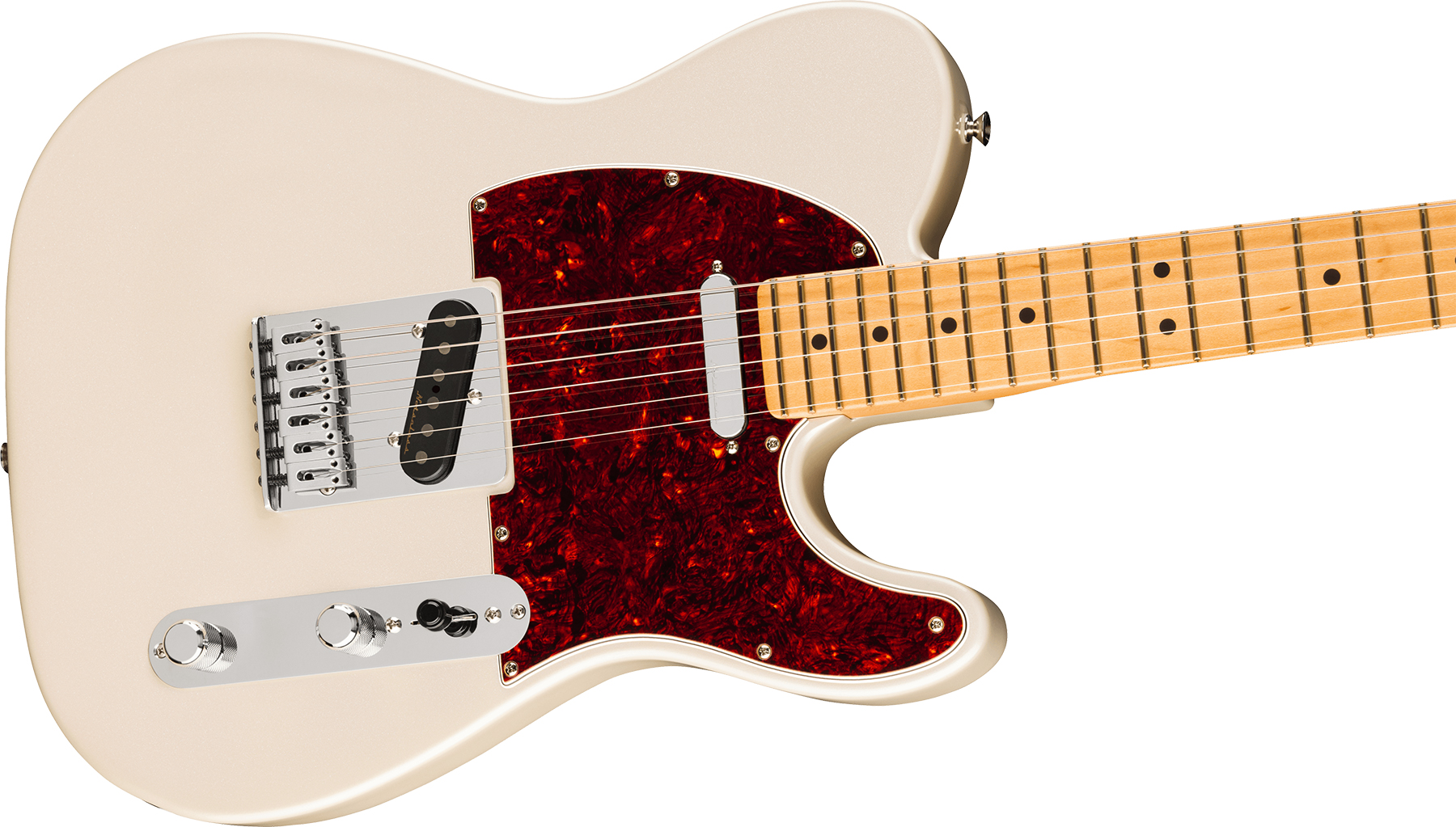 Fender Tele Player Ii Modified Mex 2s Ht Mn - Olympic Pearl - Guitare Électrique Forme Tel - Variation 2
