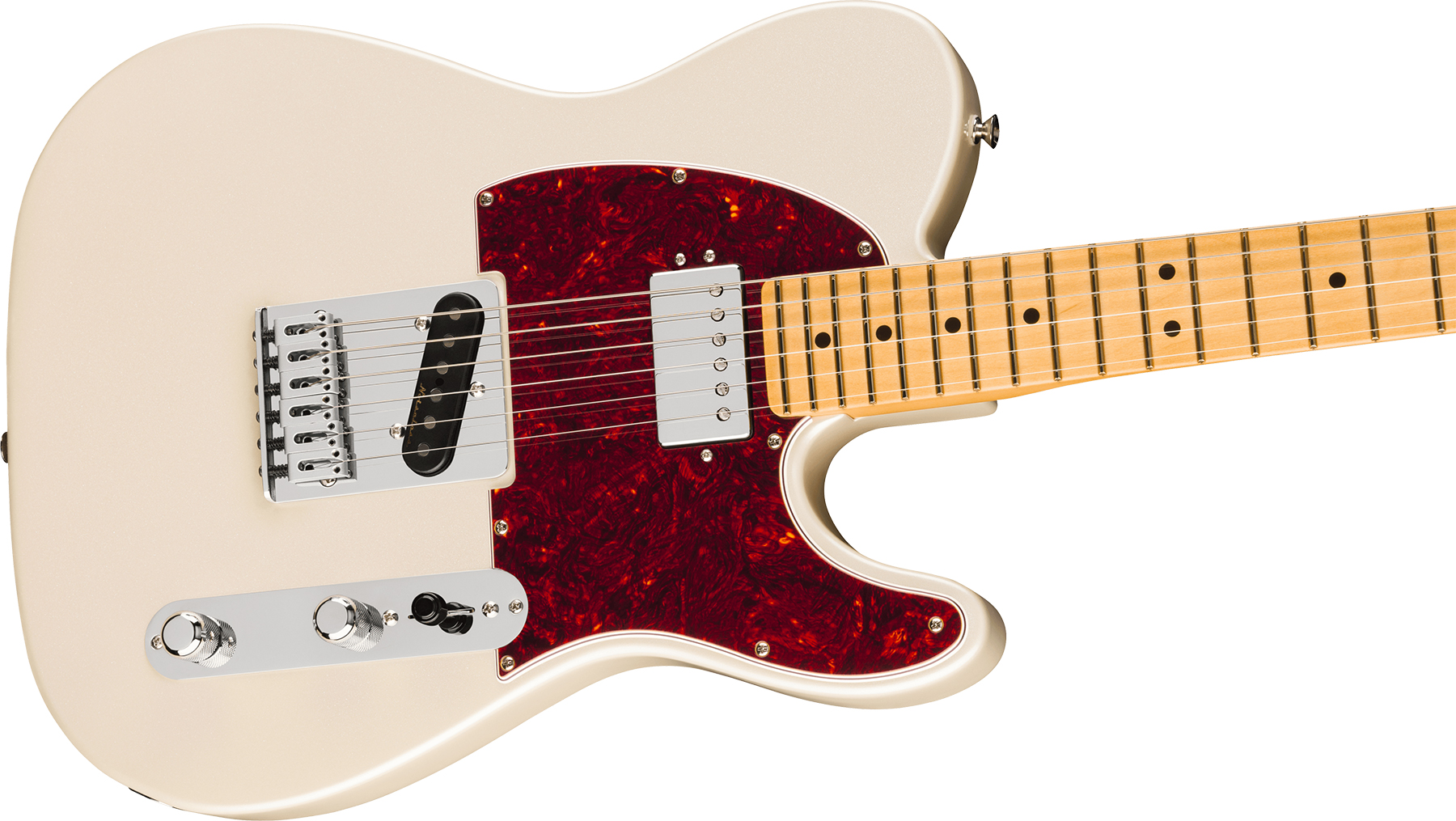 Fender Tele Sh Player Ii Modified Mex 2s Ht Mn - Olympic Pearl - Guitare Électrique Forme Tel - Variation 2