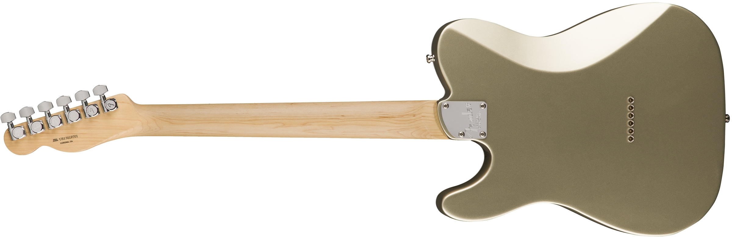 Fender Tele Thinline American Elite Usa 2017 2s Mn - Champagne - Guitare Électrique 1/2 Caisse - Variation 1