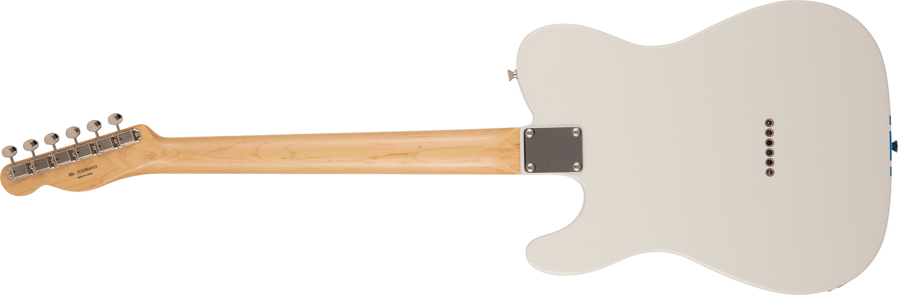 Fender Tele Traditional 60s Mij Jap 2s Ht Rw - Olympic White W/ Blue Competition Stripe - Guitare Électrique Forme Tel - Variation 1