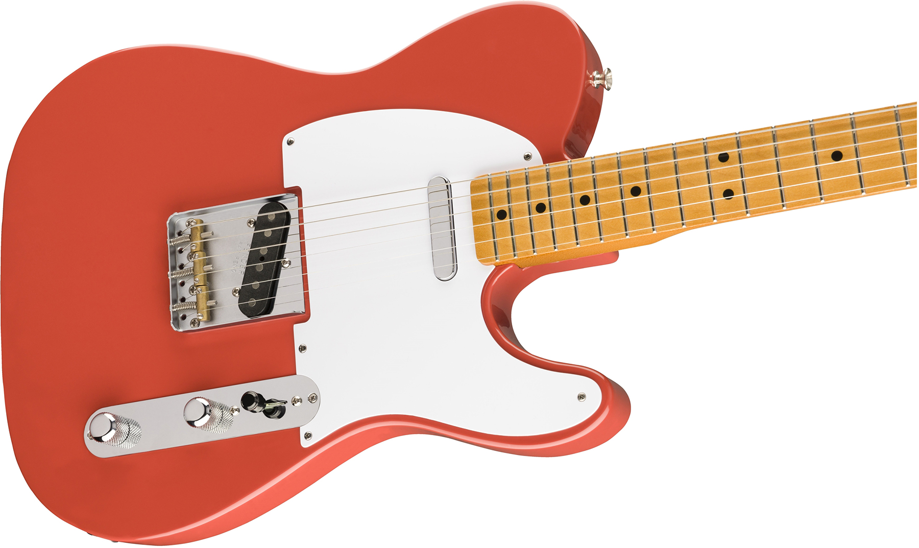 Fender Tele 50s Vintera Vintage Mex Mn - Fiesta Red - Guitare Électrique Forme Tel - Variation 2