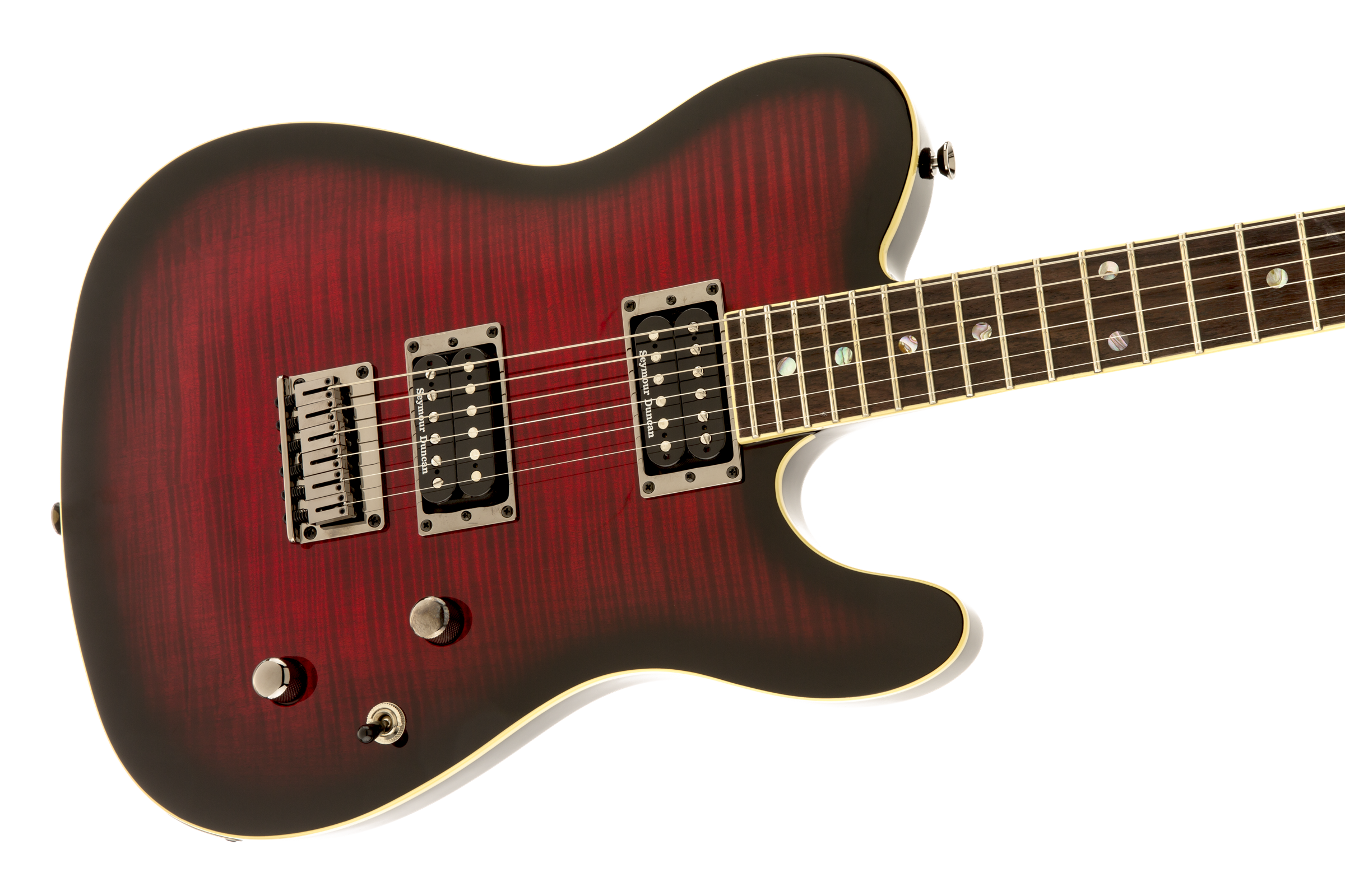 Fender Telecaster Korean Special Edition Custom Fmt (lau) - Black Cherry Burst - Guitare Électrique Forme Tel - Variation 2